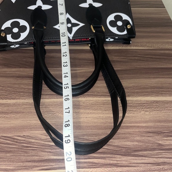 Inspired Monogram Black and White Tote - Picture 8 of 16
